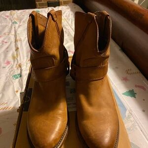 Brown Leather Ankle Boots
